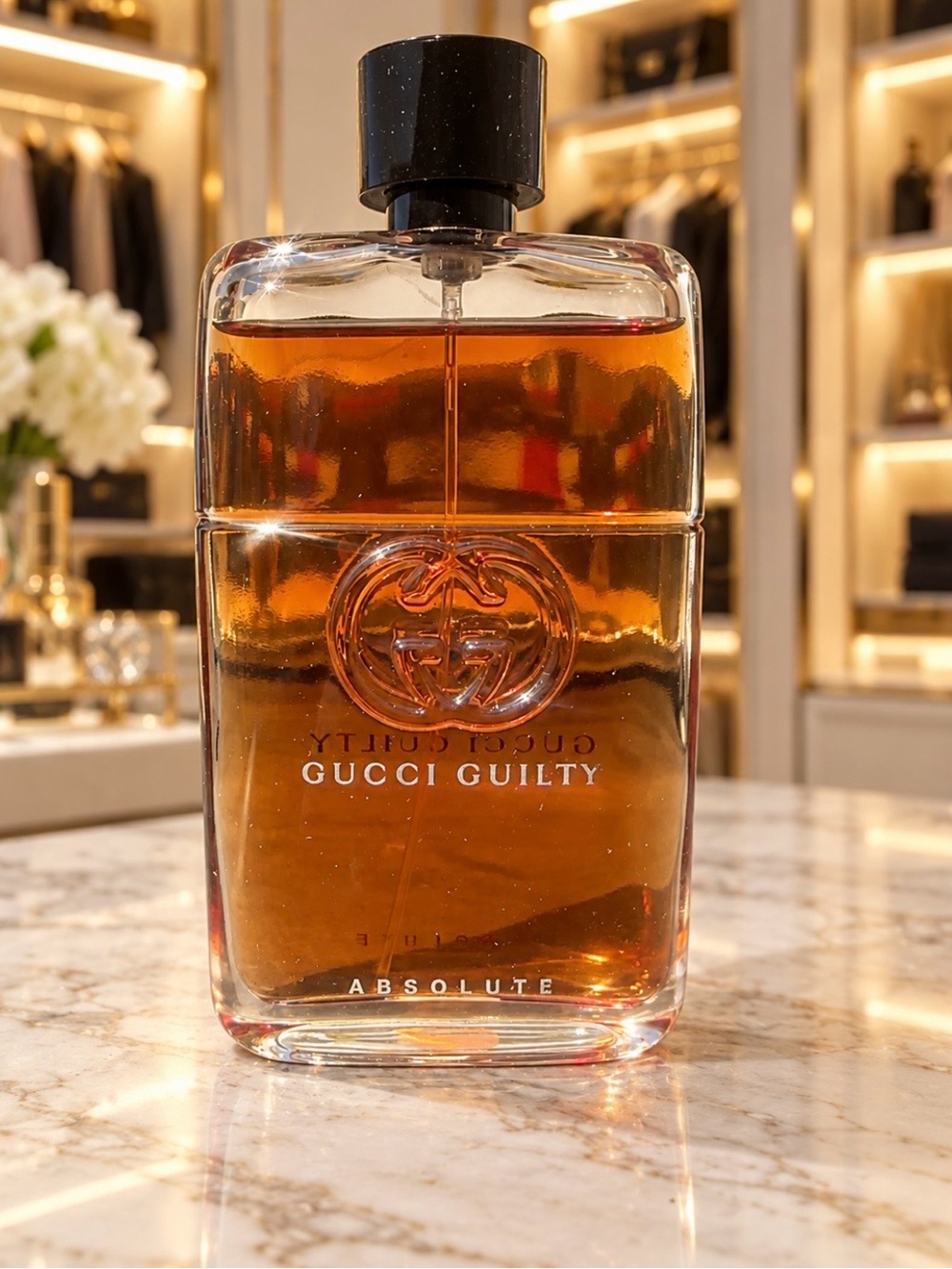Gucci Guilty Bottle in Deep Amber Brown